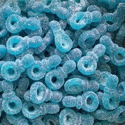 Tétines bleues à la framboise